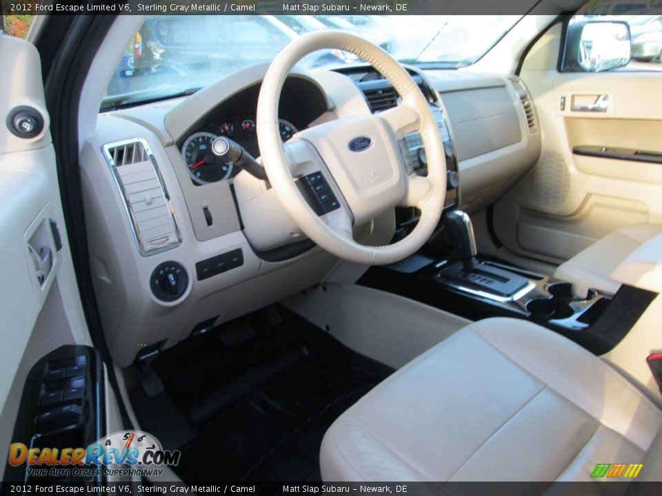 2012 Ford Escape Limited V6 Sterling Gray Metallic / Camel Photo #11