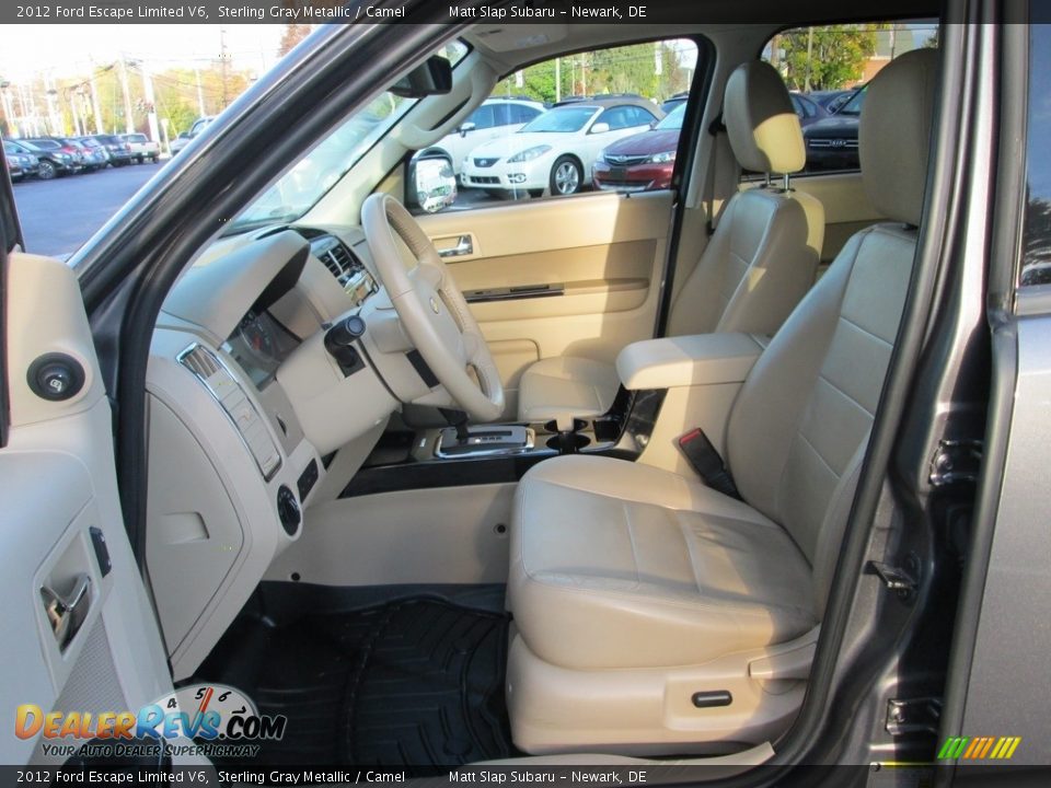2012 Ford Escape Limited V6 Sterling Gray Metallic / Camel Photo #12