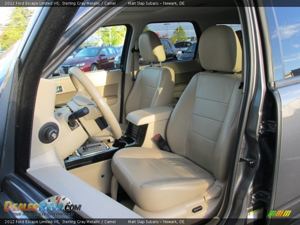 2012 Ford Escape Limited V6 Sterling Gray Metallic / Camel Photo #15