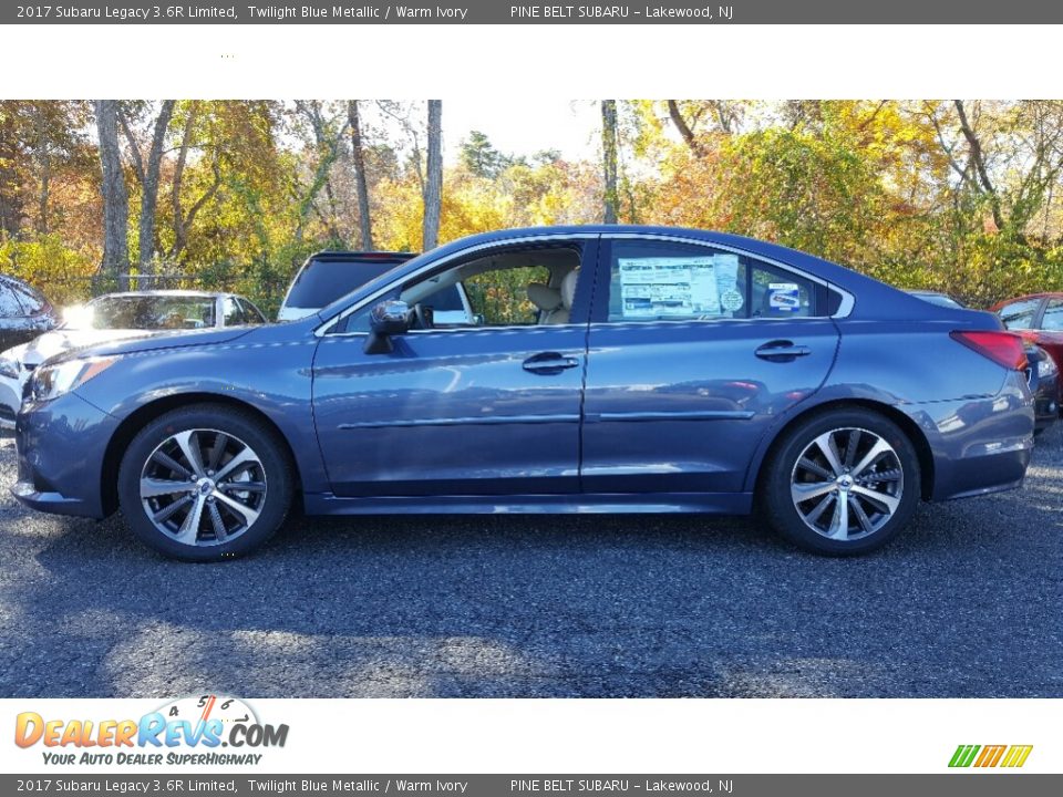 2017 Subaru Legacy 3.6R Limited Twilight Blue Metallic / Warm Ivory Photo #3