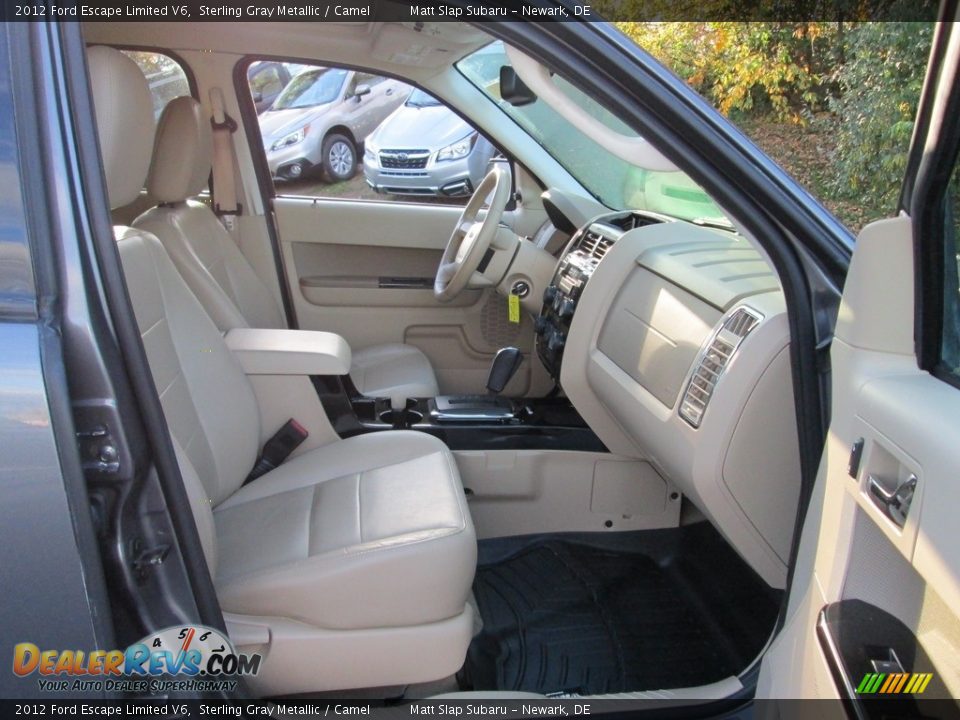 2012 Ford Escape Limited V6 Sterling Gray Metallic / Camel Photo #17
