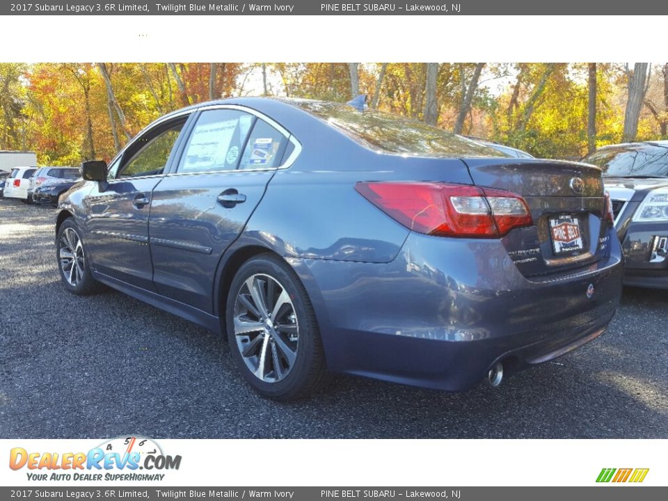 2017 Subaru Legacy 3.6R Limited Twilight Blue Metallic / Warm Ivory Photo #4