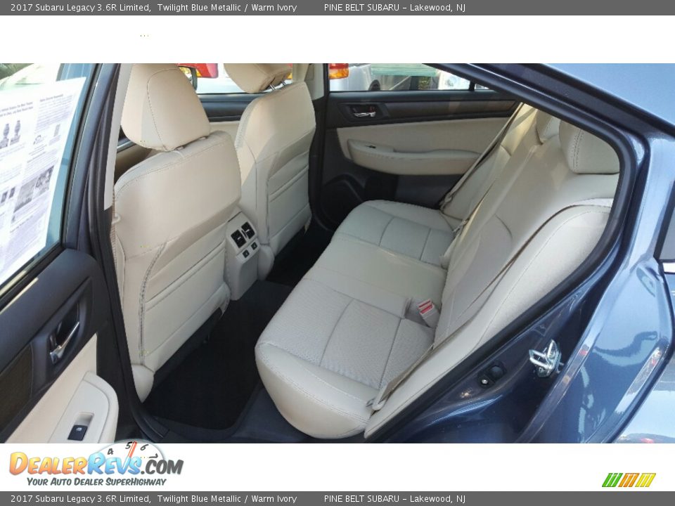 2017 Subaru Legacy 3.6R Limited Twilight Blue Metallic / Warm Ivory Photo #8