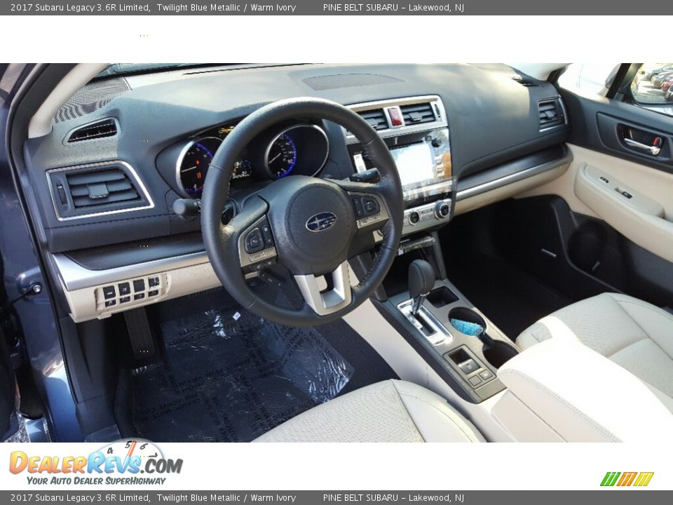 2017 Subaru Legacy 3.6R Limited Twilight Blue Metallic / Warm Ivory Photo #9