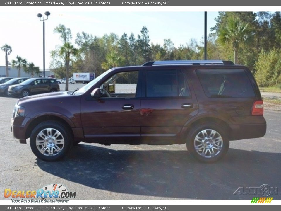 2011 Ford Expedition Limited 4x4 Royal Red Metallic / Stone Photo #11