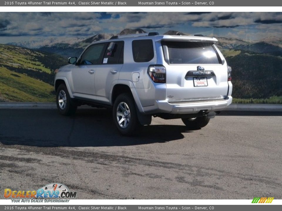 2016 Toyota 4Runner Trail Premium 4x4 Classic Silver Metallic / Black Photo #3