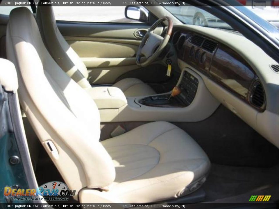 2005 Jaguar XK XK8 Convertible British Racing Metallic / Ivory Photo #4