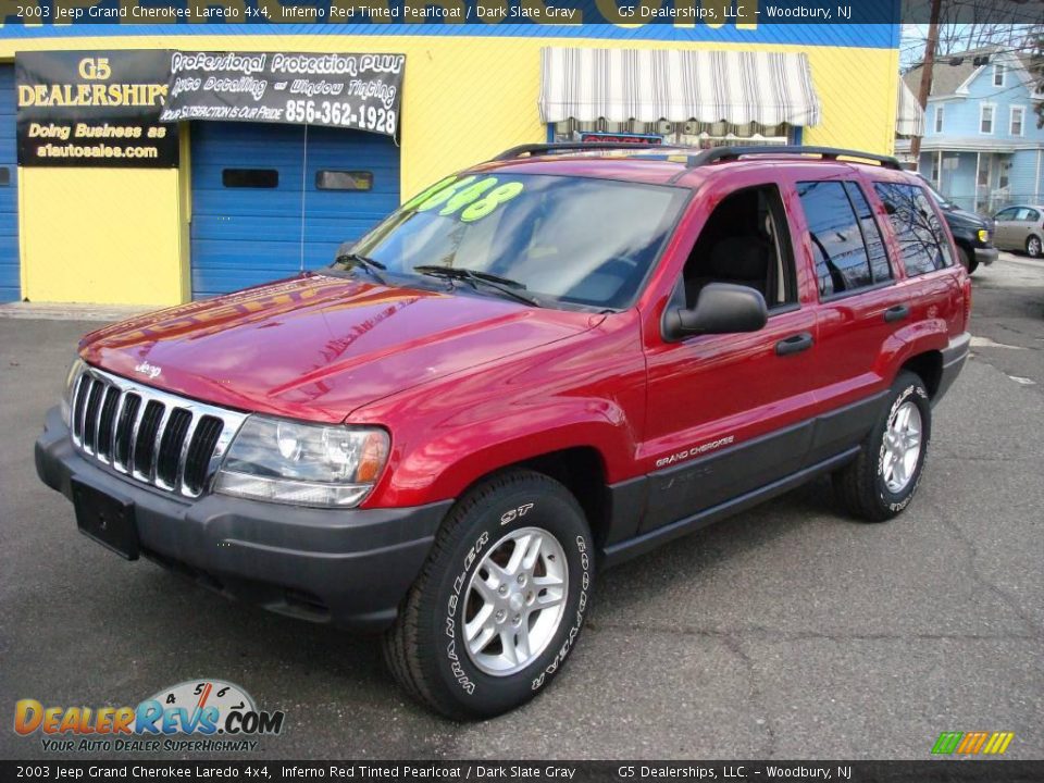 2003 Jeep Grand Cherokee Laredo 4x4 Inferno Red Tinted Pearlcoat / Dark Slate Gray Photo #1