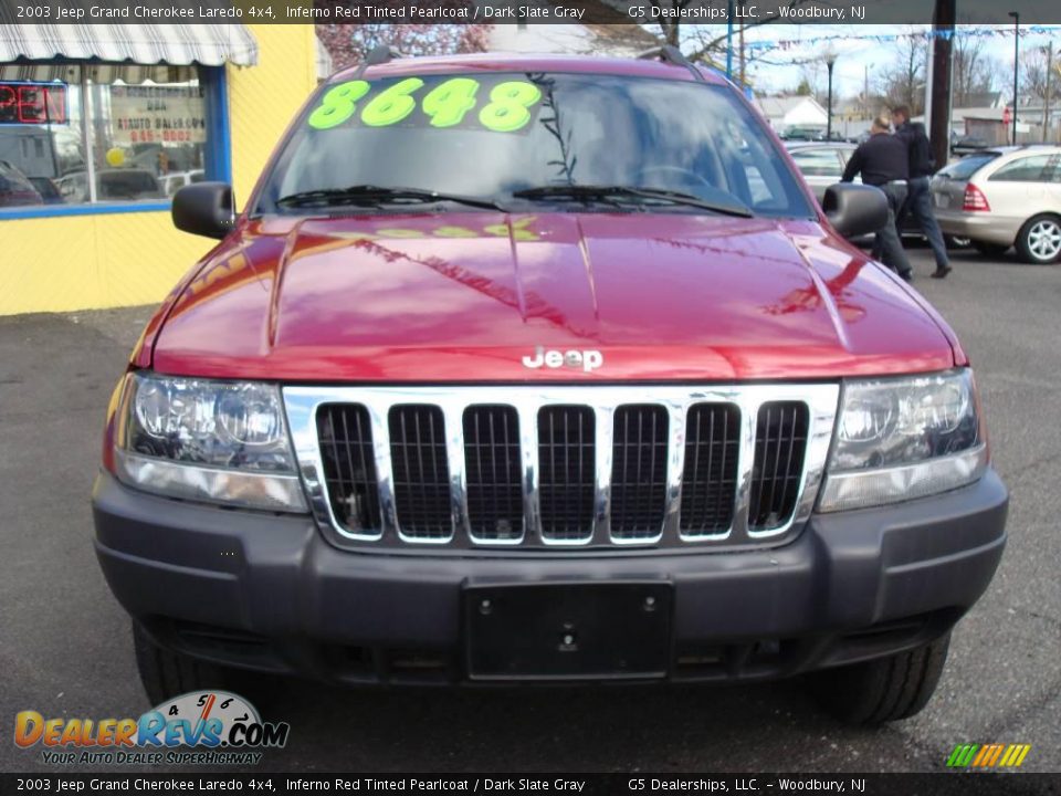 2003 Jeep Grand Cherokee Laredo 4x4 Inferno Red Tinted Pearlcoat / Dark Slate Gray Photo #2