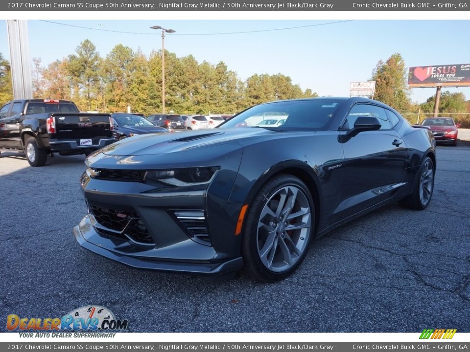 2017 Chevrolet Camaro SS Coupe 50th Anniversary Nightfall Gray Metallic / 50th Anniversary Jet Black/Dark Gray Photo #3