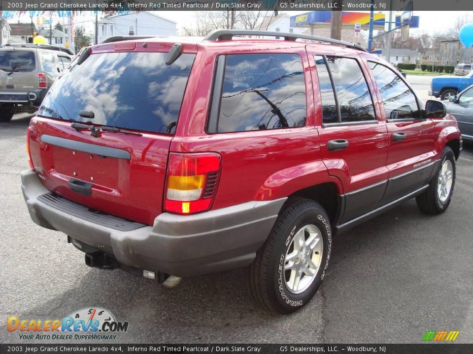 2003 Jeep Grand Cherokee Laredo 4x4 Inferno Red Tinted Pearlcoat / Dark Slate Gray Photo #5