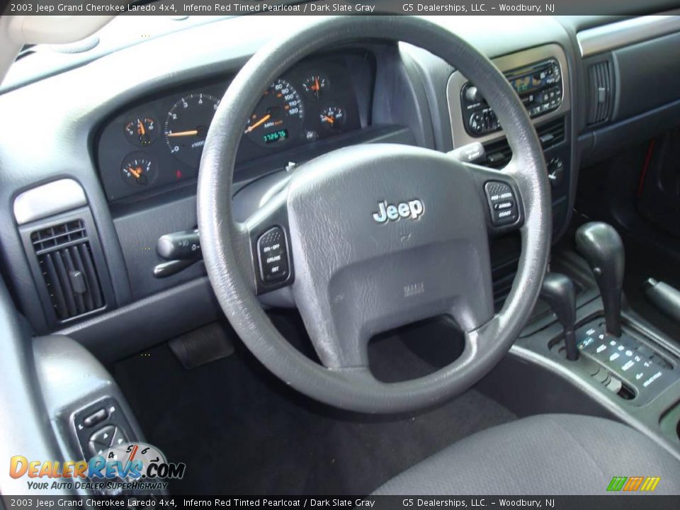 2003 Jeep Grand Cherokee Laredo 4x4 Inferno Red Tinted Pearlcoat / Dark Slate Gray Photo #9