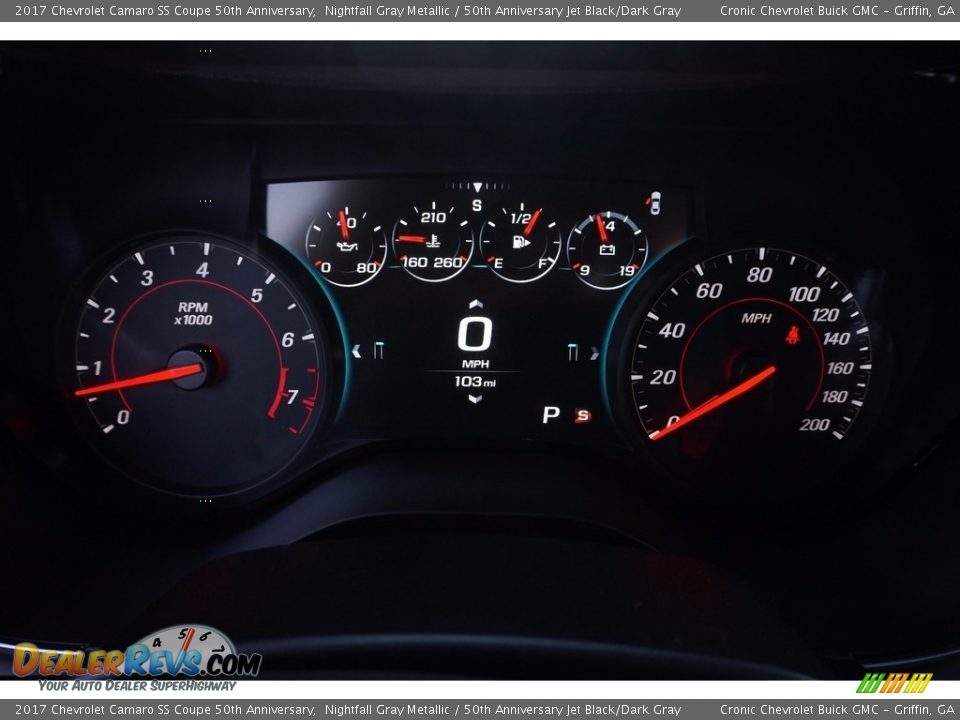 2017 Chevrolet Camaro SS Coupe 50th Anniversary Nightfall Gray Metallic / 50th Anniversary Jet Black/Dark Gray Photo #14