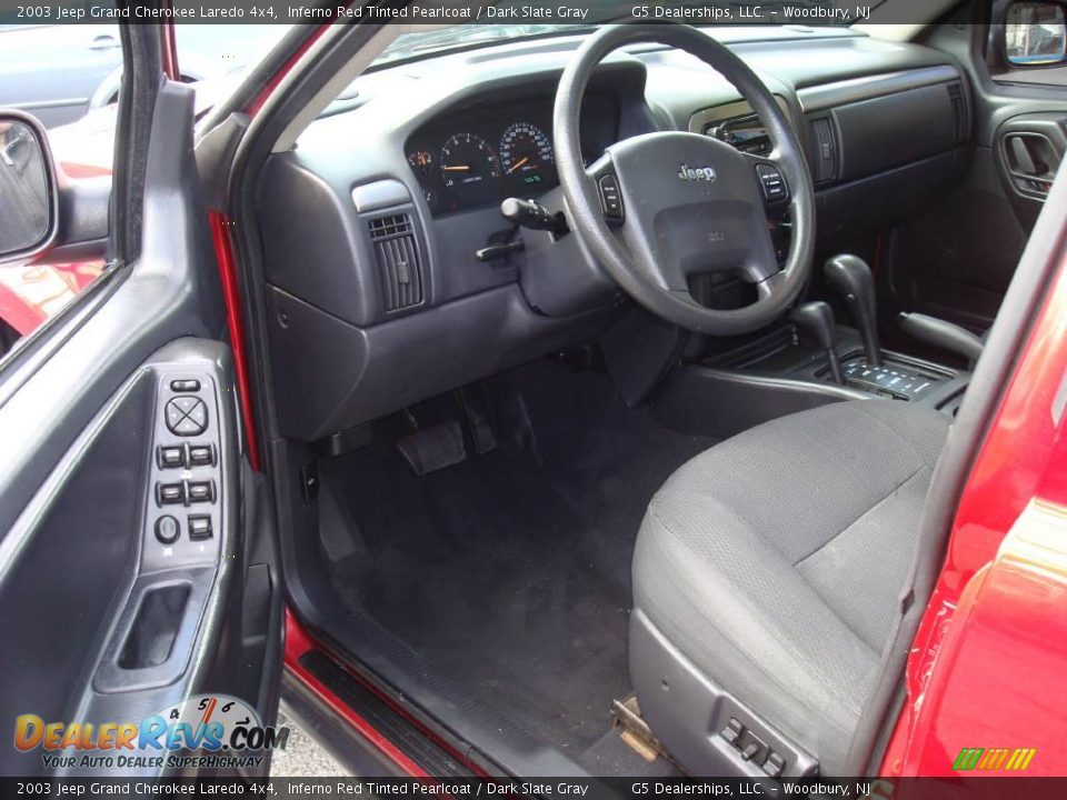 2003 Jeep Grand Cherokee Laredo 4x4 Inferno Red Tinted Pearlcoat / Dark Slate Gray Photo #10