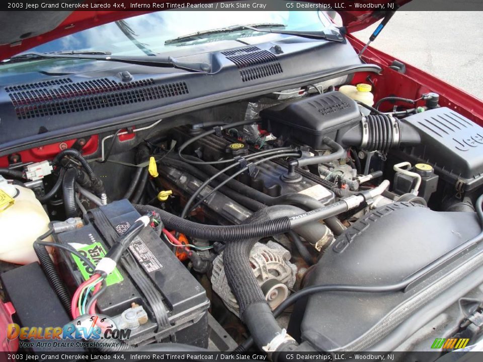 2003 Jeep Grand Cherokee Laredo 4x4 Inferno Red Tinted Pearlcoat / Dark Slate Gray Photo #17