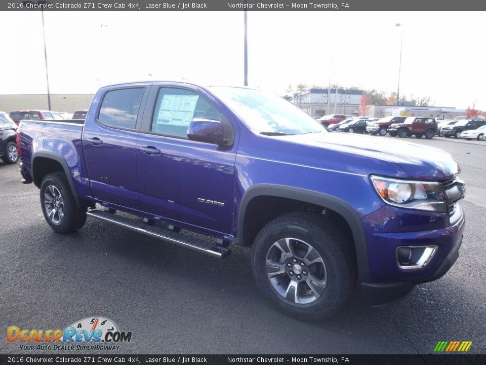 2016 Chevrolet Colorado Z71 Crew Cab 4x4 Laser Blue / Jet Black Photo #3