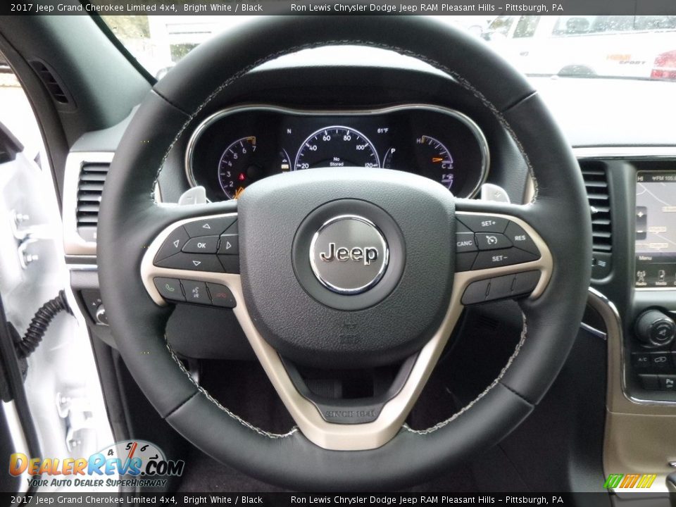 2017 Jeep Grand Cherokee Limited 4x4 Bright White / Black Photo #15