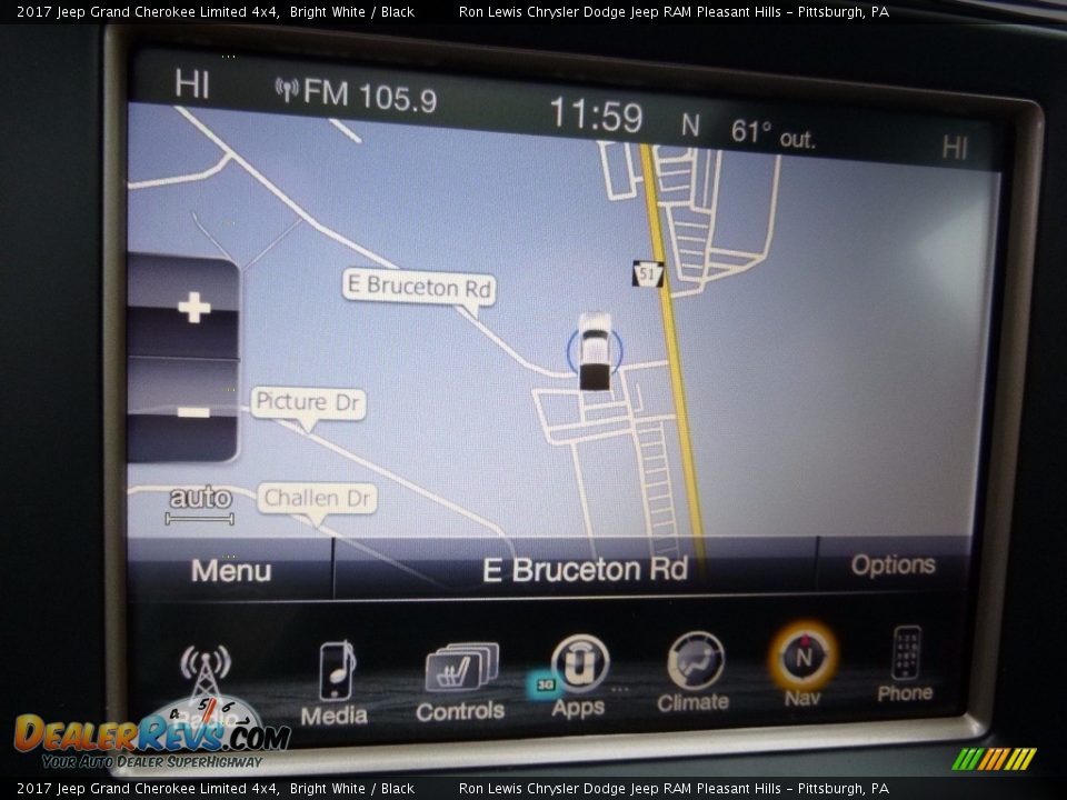 2017 Jeep Grand Cherokee Limited 4x4 Bright White / Black Photo #18