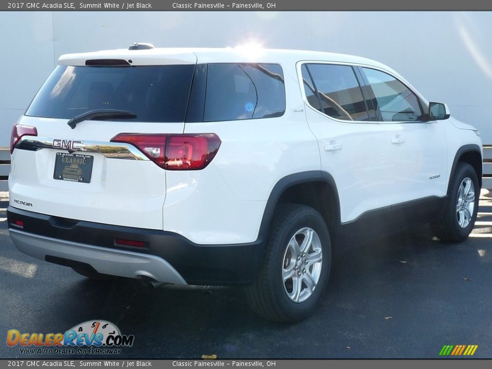 2017 GMC Acadia SLE Summit White / Jet Black Photo #2