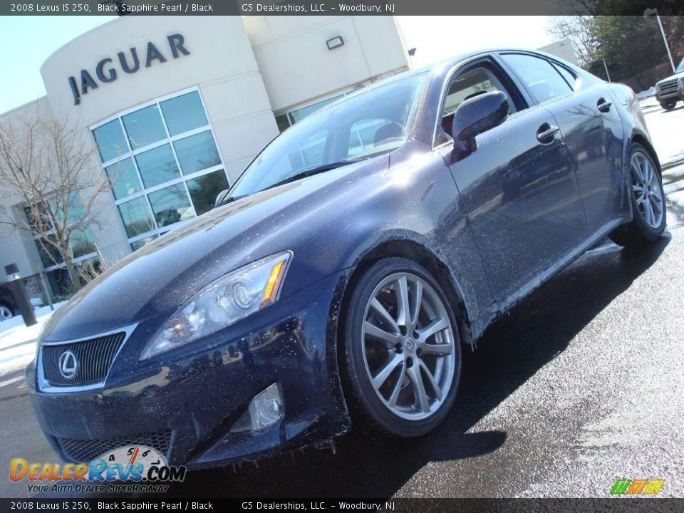 2008 Lexus IS 250 Black Sapphire Pearl / Black Photo #2
