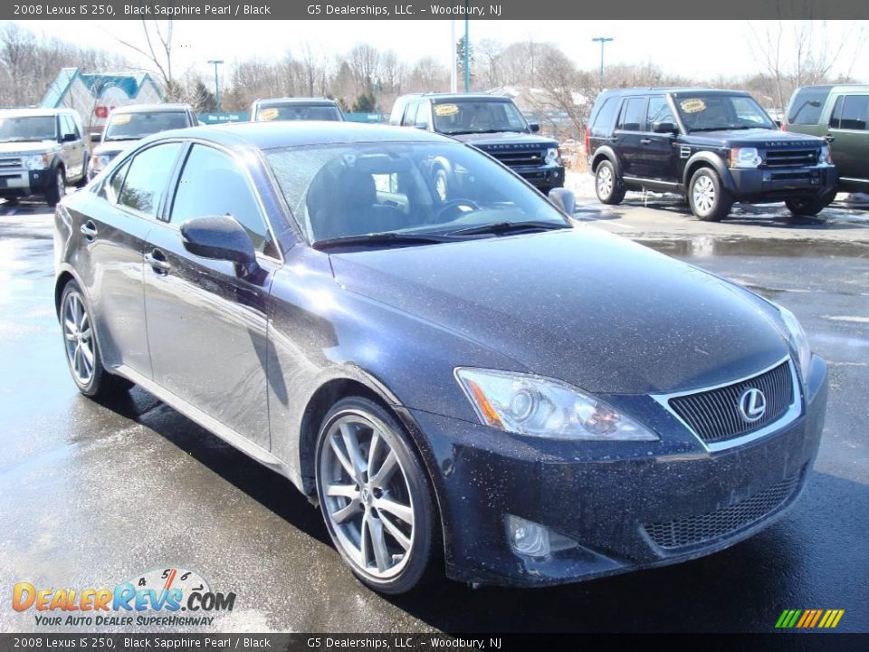 2008 Lexus IS 250 Black Sapphire Pearl / Black Photo #4