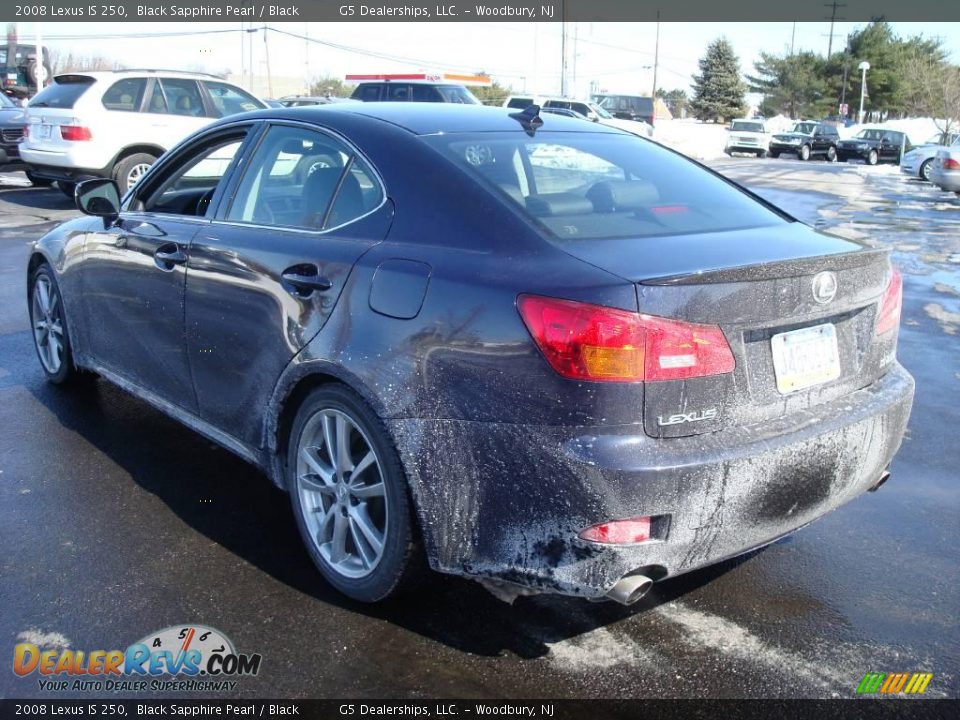 2008 Lexus IS 250 Black Sapphire Pearl / Black Photo #8