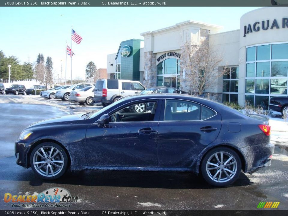 2008 Lexus IS 250 Black Sapphire Pearl / Black Photo #9