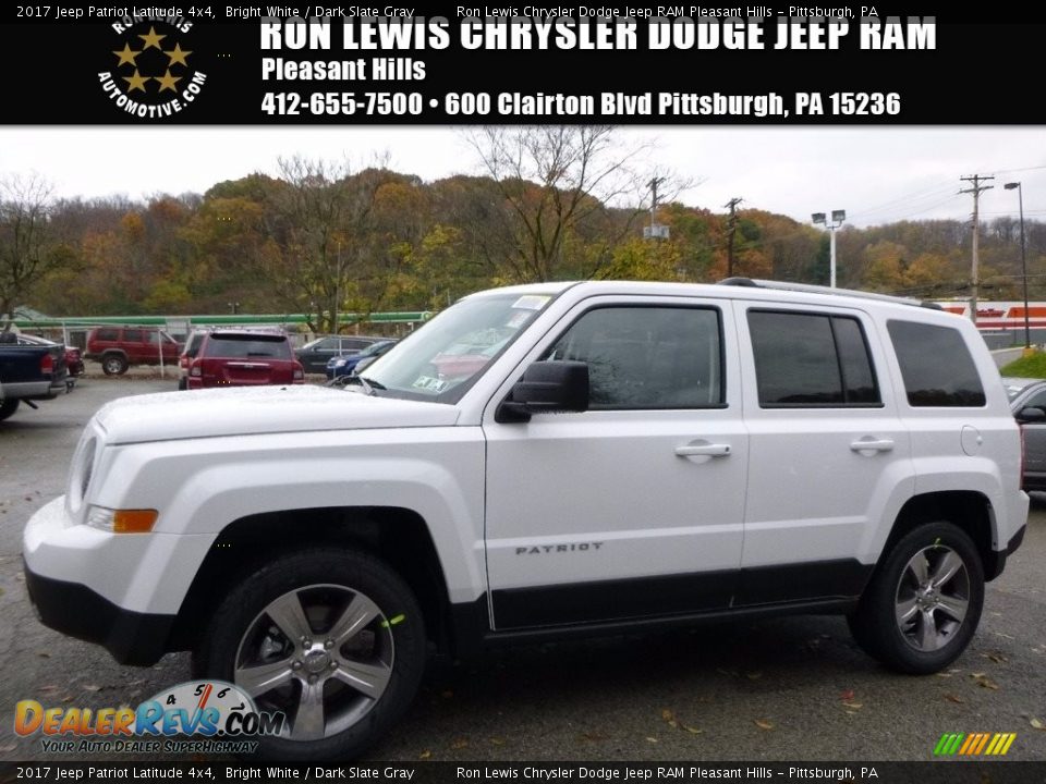 2017 Jeep Patriot Latitude 4x4 Bright White / Dark Slate Gray Photo #1