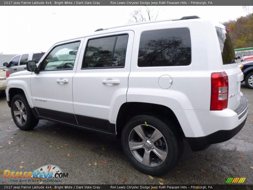 2017 Jeep Patriot Latitude 4x4 Bright White / Dark Slate Gray Photo #3