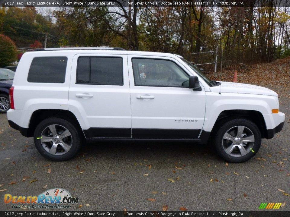2017 Jeep Patriot Latitude 4x4 Bright White / Dark Slate Gray Photo #6