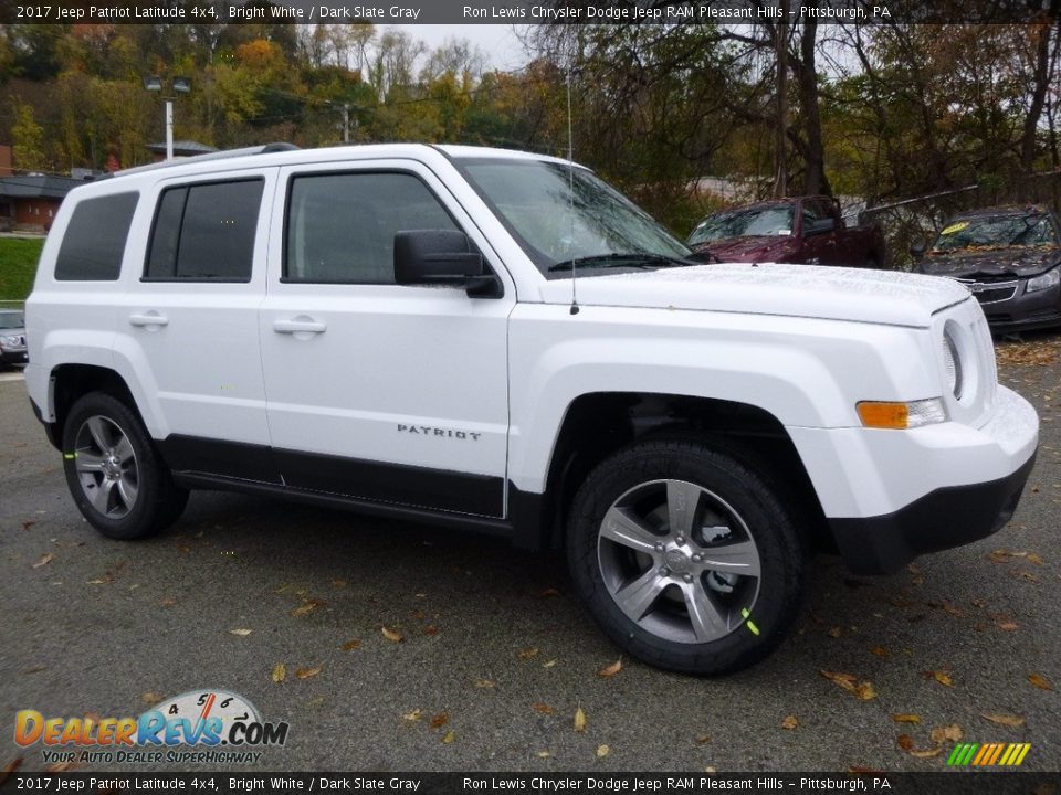 2017 Jeep Patriot Latitude 4x4 Bright White / Dark Slate Gray Photo #7
