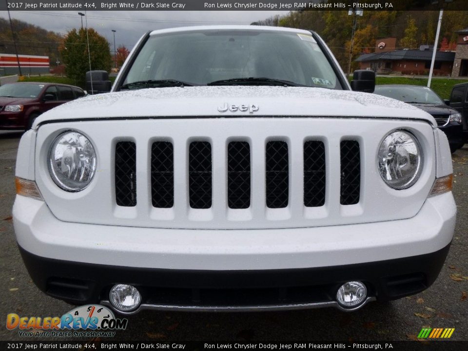 2017 Jeep Patriot Latitude 4x4 Bright White / Dark Slate Gray Photo #8