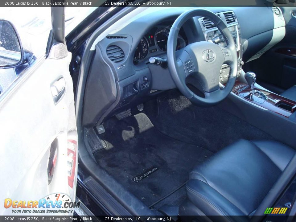 2008 Lexus IS 250 Black Sapphire Pearl / Black Photo #11