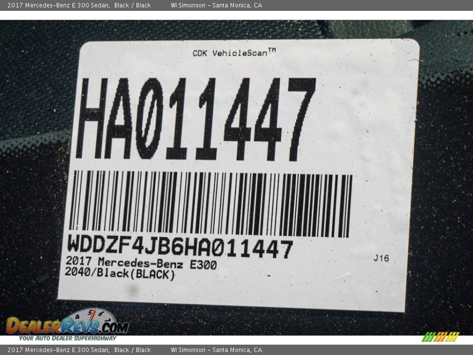 2017 Mercedes-Benz E 300 Sedan Black / Black Photo #8
