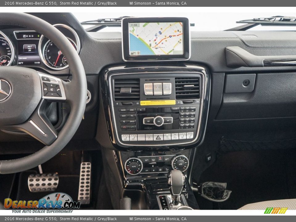 2016 Mercedes-Benz G 550 Storm Red Metallic / Grey/Black Photo #8