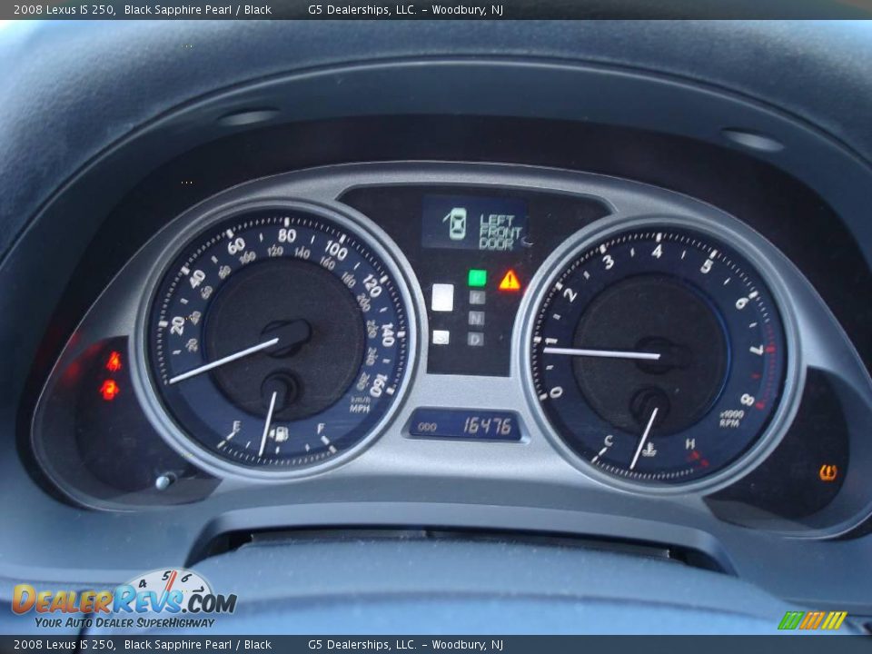2008 Lexus IS 250 Black Sapphire Pearl / Black Photo #25