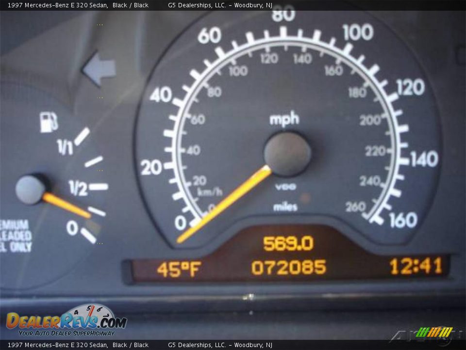 1997 Mercedes-Benz E 320 Sedan Black / Black Photo #12