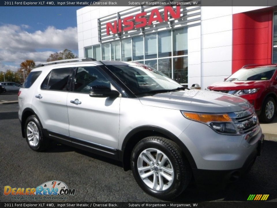 2011 Ford Explorer XLT 4WD Ingot Silver Metallic / Charcoal Black Photo #1
