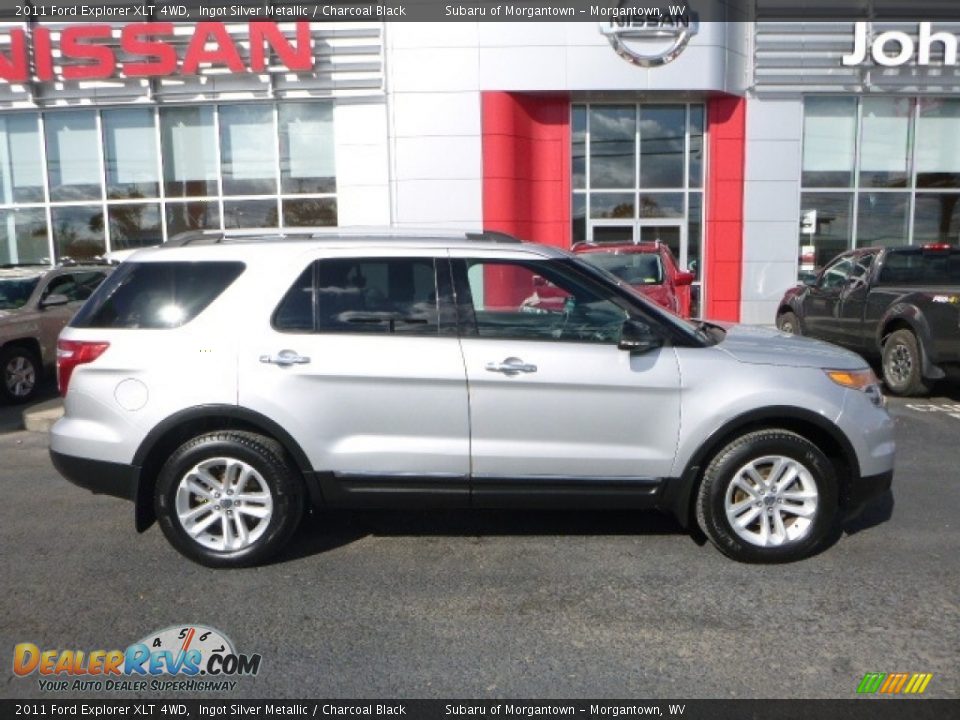 2011 Ford Explorer XLT 4WD Ingot Silver Metallic / Charcoal Black Photo #7
