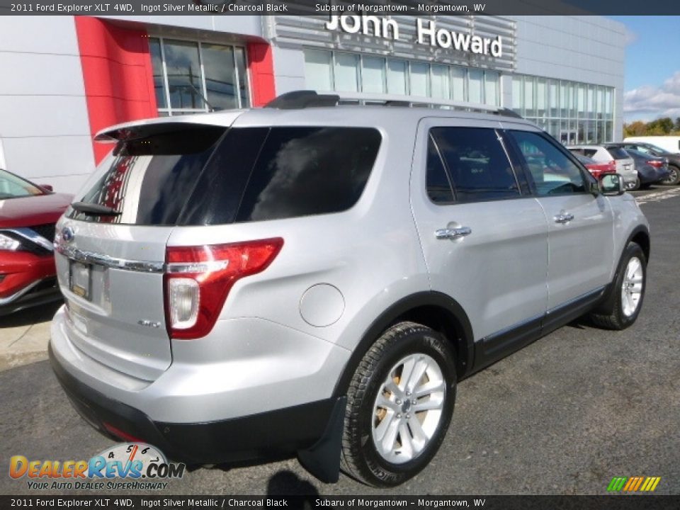 2011 Ford Explorer XLT 4WD Ingot Silver Metallic / Charcoal Black Photo #8