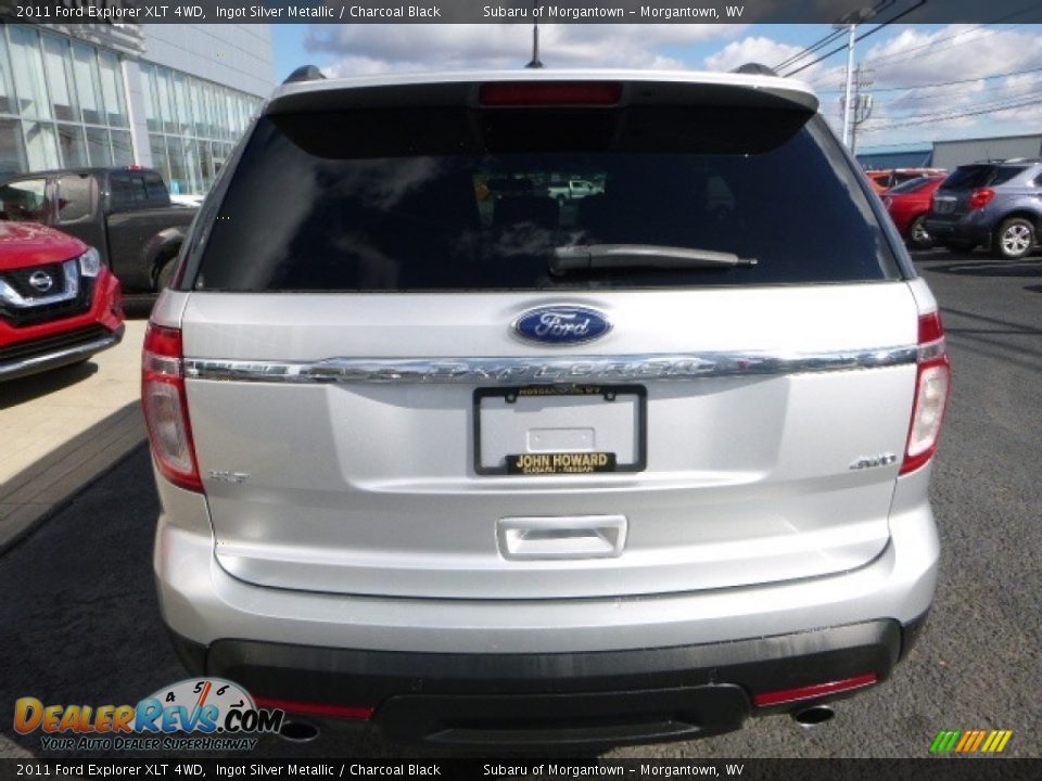 2011 Ford Explorer XLT 4WD Ingot Silver Metallic / Charcoal Black Photo #9