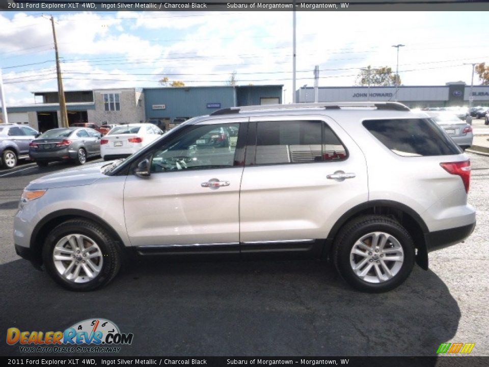 2011 Ford Explorer XLT 4WD Ingot Silver Metallic / Charcoal Black Photo #11
