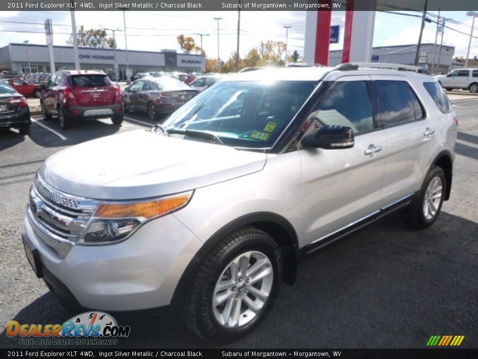2011 Ford Explorer XLT 4WD Ingot Silver Metallic / Charcoal Black Photo #12