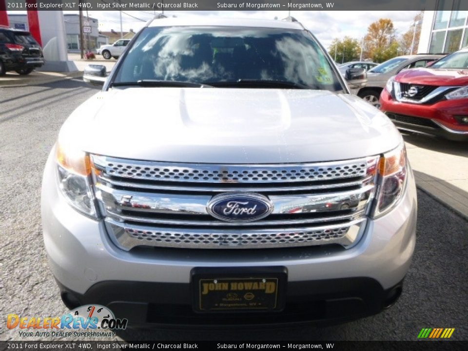 2011 Ford Explorer XLT 4WD Ingot Silver Metallic / Charcoal Black Photo #13
