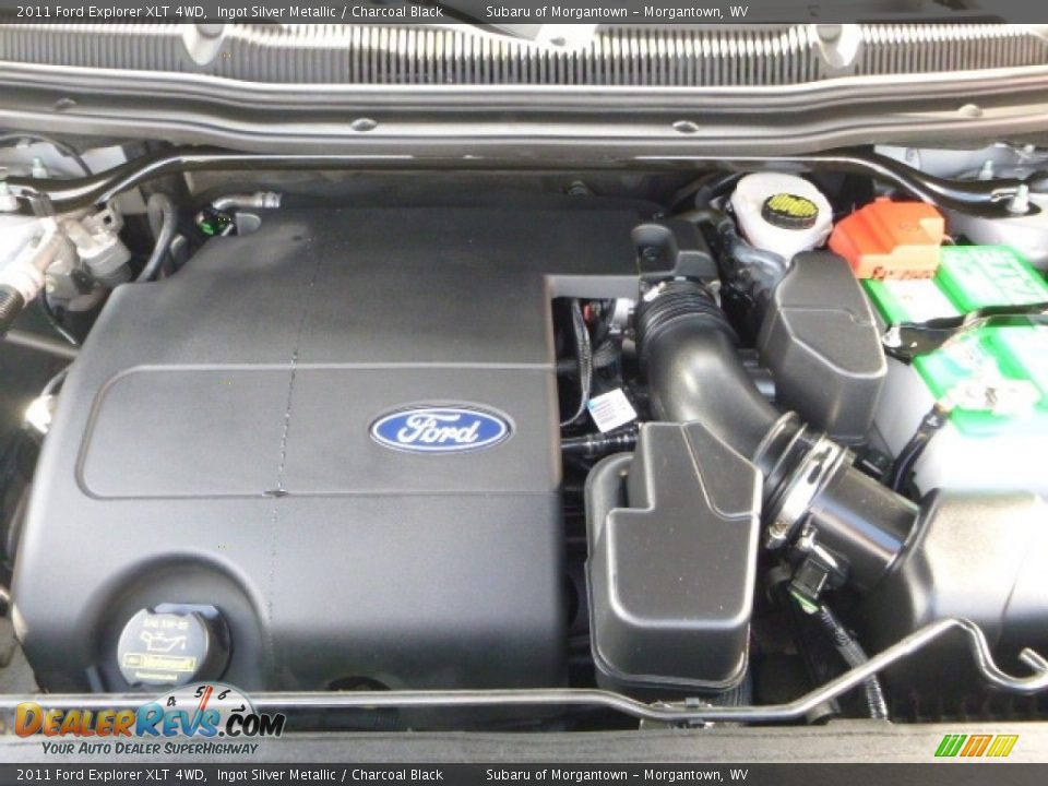 2011 Ford Explorer XLT 4WD Ingot Silver Metallic / Charcoal Black Photo #18