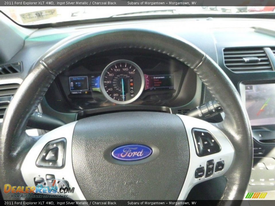 2011 Ford Explorer XLT 4WD Ingot Silver Metallic / Charcoal Black Photo #22