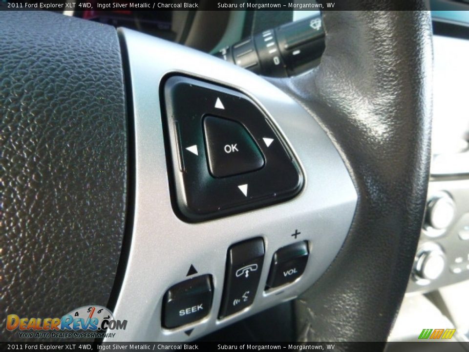 2011 Ford Explorer XLT 4WD Ingot Silver Metallic / Charcoal Black Photo #23