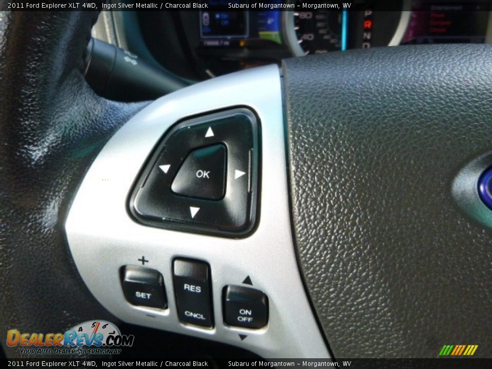 2011 Ford Explorer XLT 4WD Ingot Silver Metallic / Charcoal Black Photo #24
