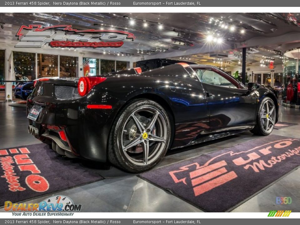 2013 Ferrari 458 Spider Nero Daytona (Black Metallic) / Rosso Photo #9