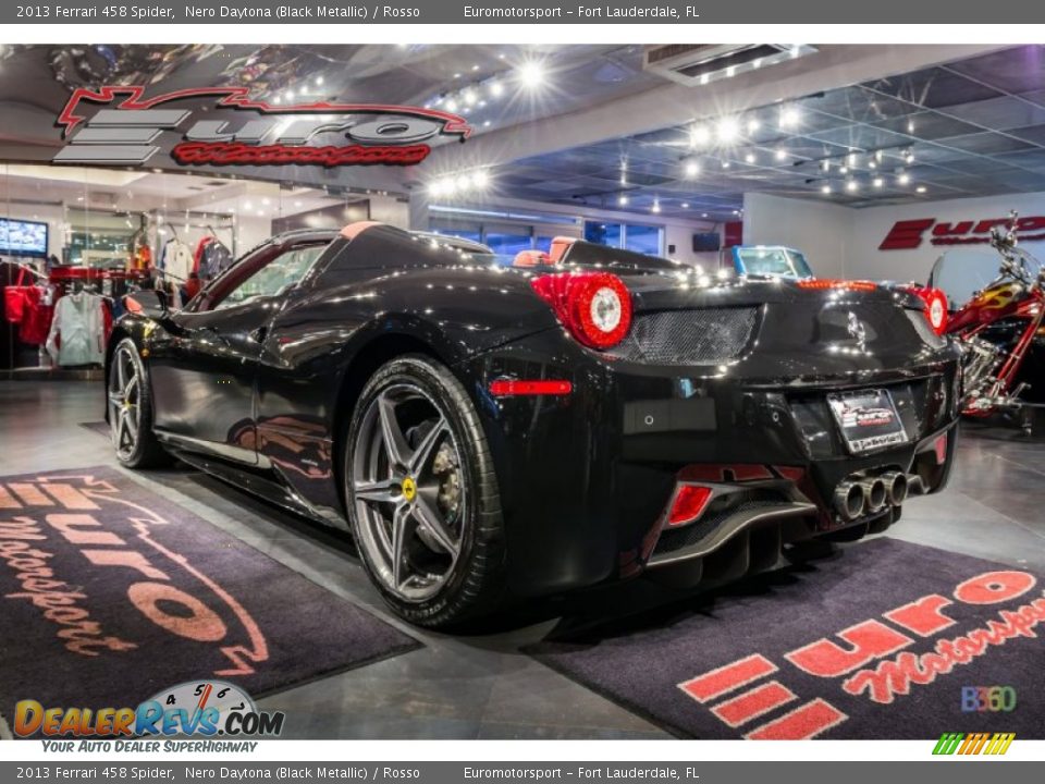 2013 Ferrari 458 Spider Nero Daytona (Black Metallic) / Rosso Photo #11